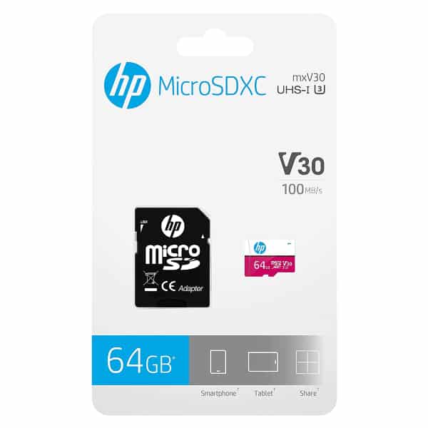 HP MicroSD 64GB 100MB/s UHS-I U3 HP MicroSD 64GB 100MB/s UHS-I U3